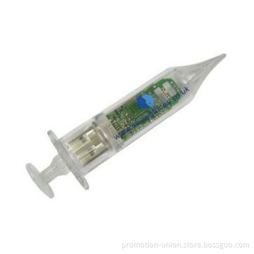 Syringe Style USB Flash Drive, Imprinting Your Logo Free